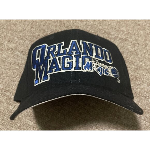 Vintage 90s Starter Orlando Magic NBA Script Wool Snapback Cap Hat Black OSFA - Picture 9 of 9